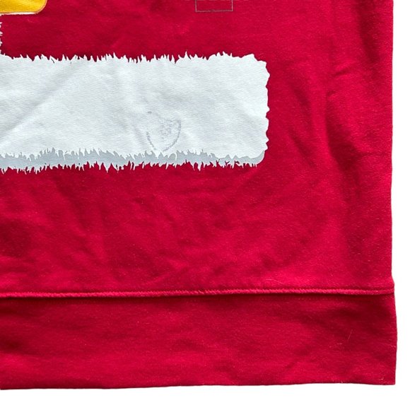 Ugly Christmas Fleece Red Santa Claus Beer Long Sleeve Shirt Size XLT - Picture 5 of 9